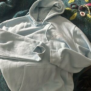 from Camarillo.Cronies hoodie in powder blue. Women’s sz M. Mint.